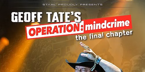 [UITVERKOCHT!] Geoff Tate’s Operation: Mindcrime – The Final Chapter – Iduna, Drachten — Uitgaan in Drachten
