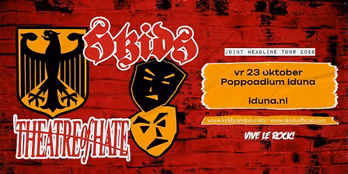 Theatre of Hate & Skids – Iduna, Drachten — muziek in Drachten